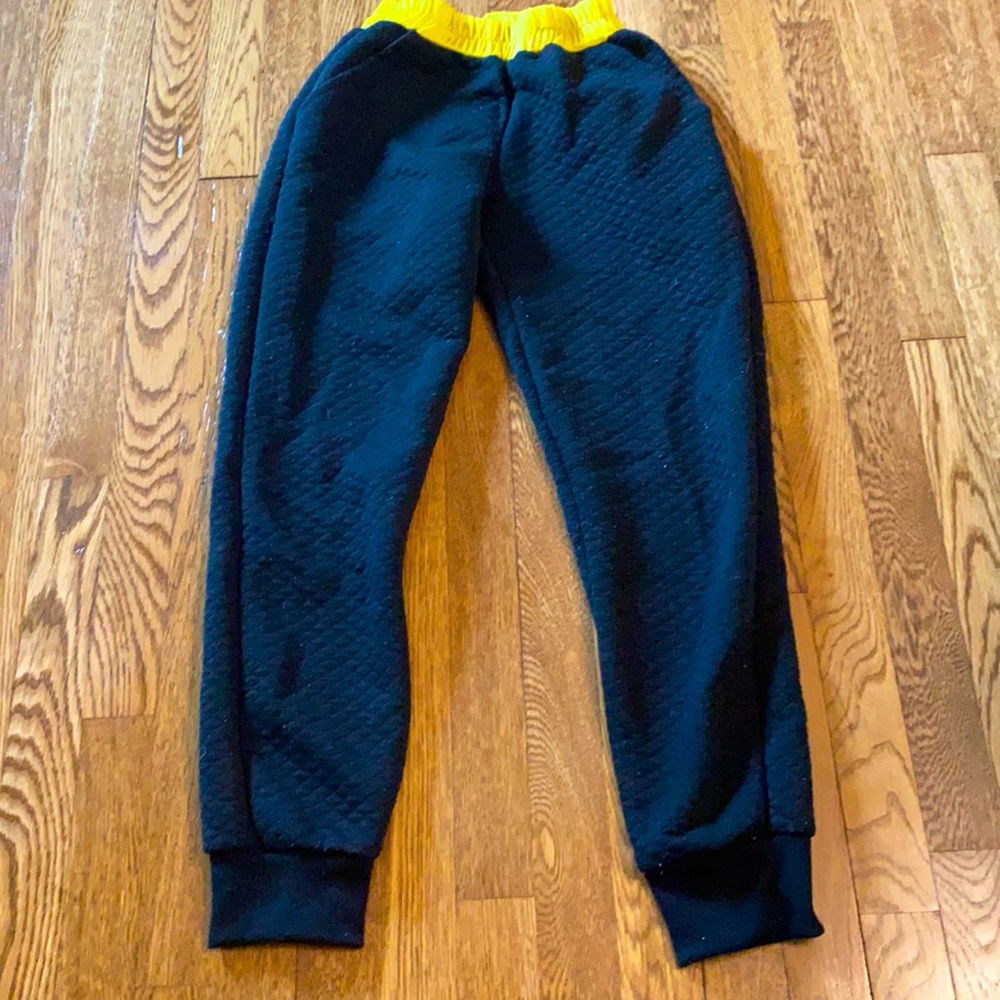 Black and Gold Sweatpants